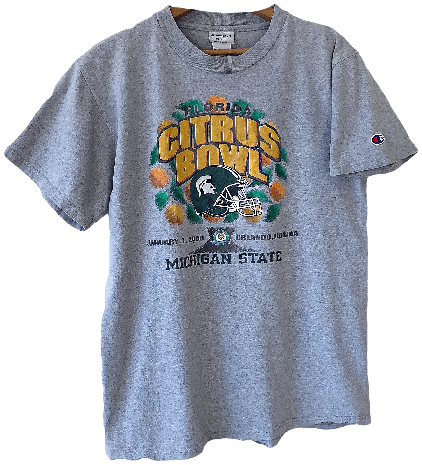 00's Michigan State Spartans Football Citrus Bowl Champion T-Shirt by Champion