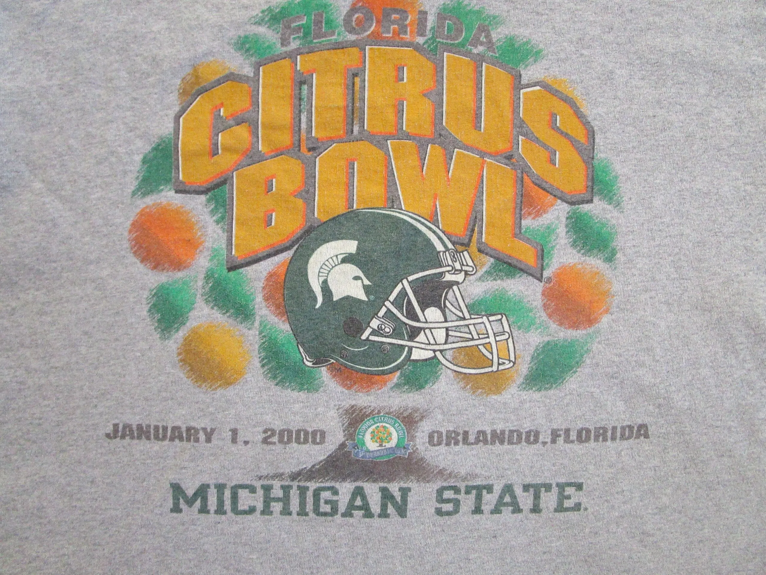 00's Michigan State Spartans Football Citrus Bowl Champion T-Shirt by Champion