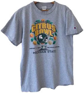 00's Michigan State Spartans Football Citrus Bowl Champion T-Shirt by Champion