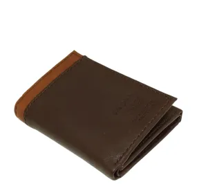 010790, Levi's - Men's Trifold Wallet - Brown/Tan