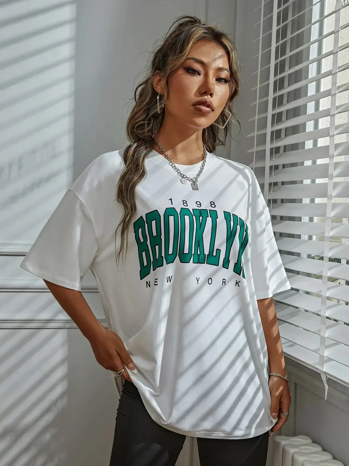 1898 Brooklyn Vintage Drop Shoulder T-Shirt