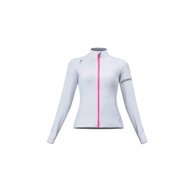 2021 New!!! Women's Long Sleeve Surfing Diving Shirts Quick Dry Zipper front Sizes S - XL