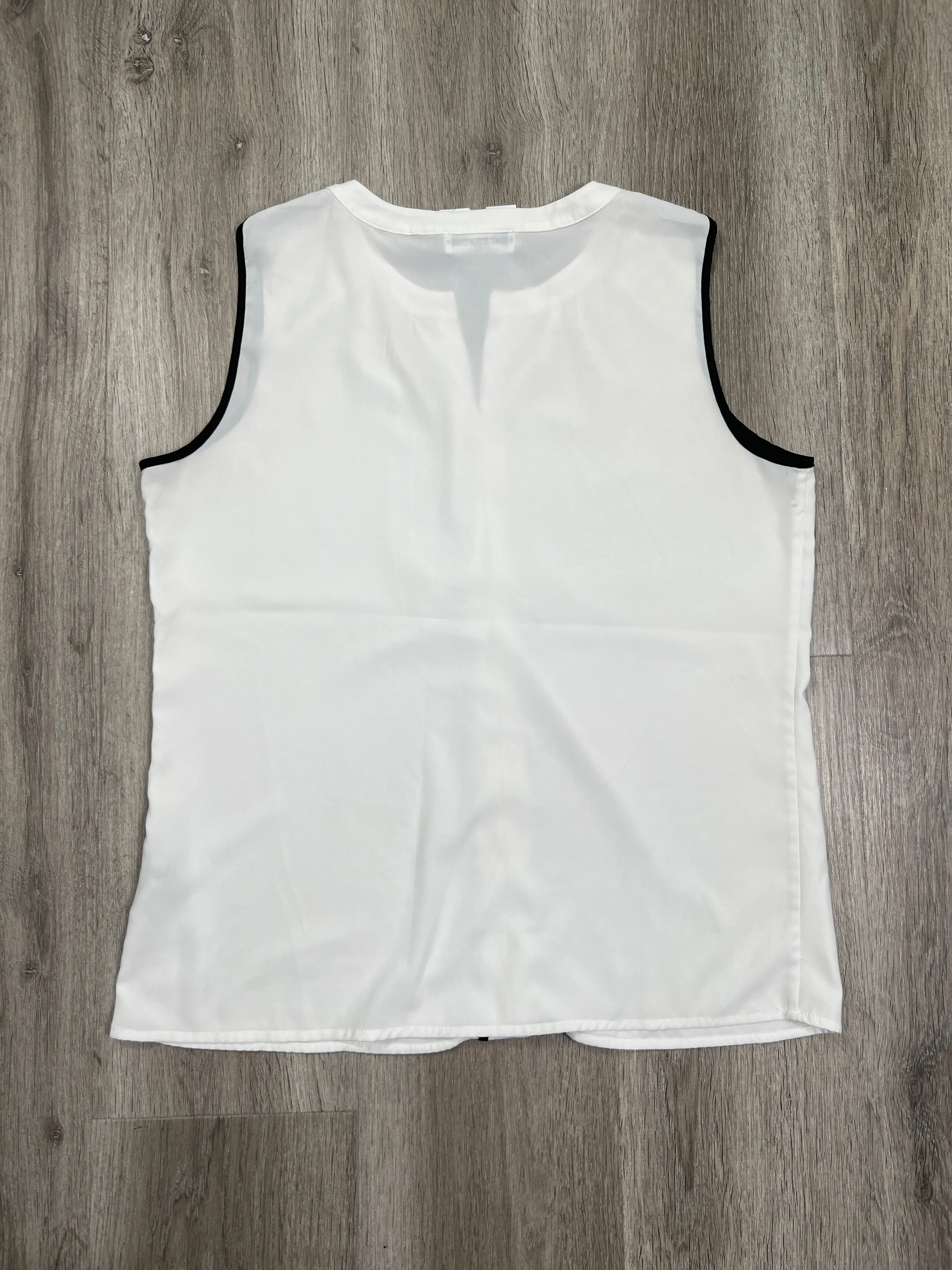 Black & White Blouse Sleeveless Calvin Klein, Size S