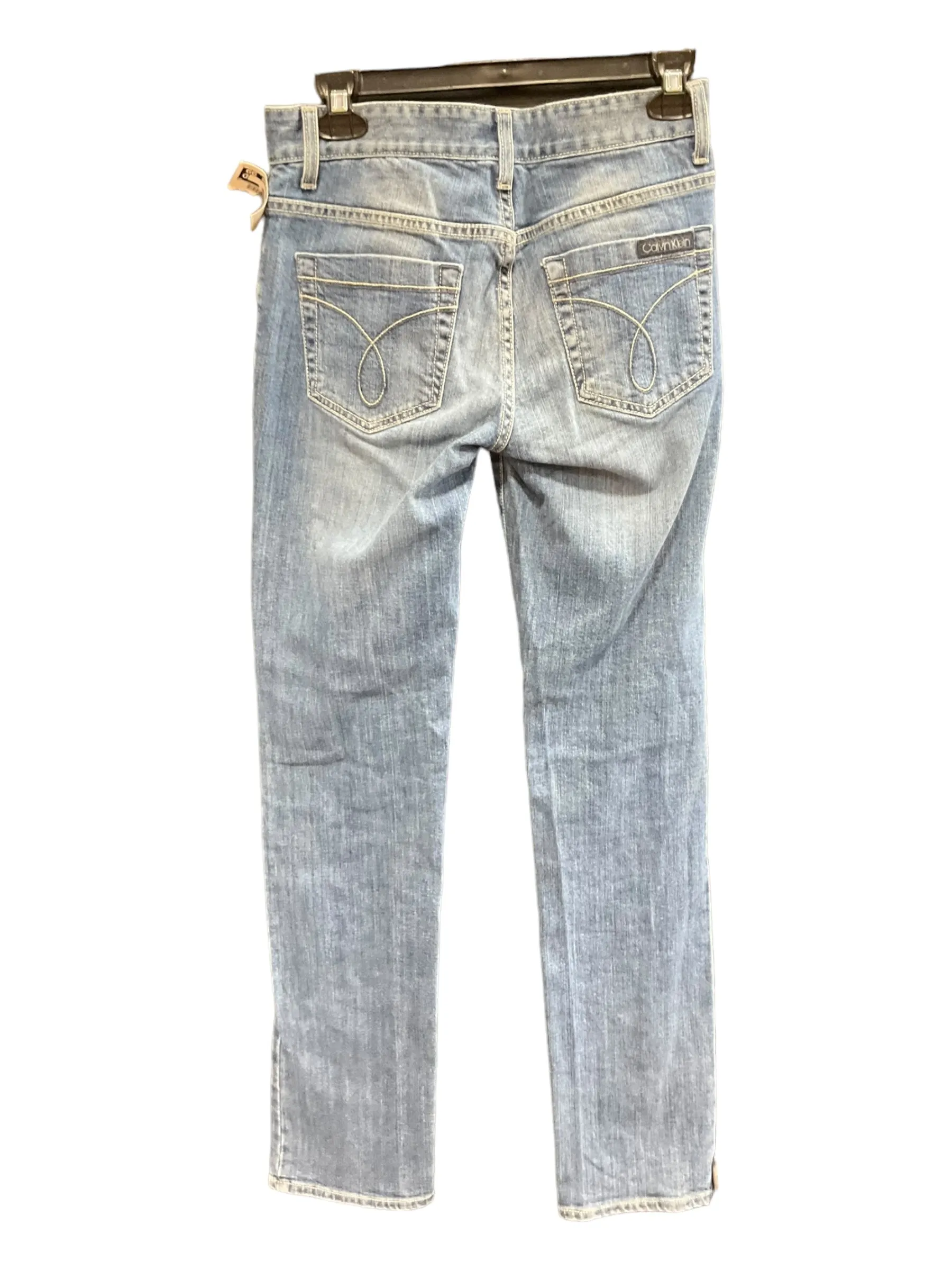 Blue Denim Jeans Skinny Calvin Klein, Size 2