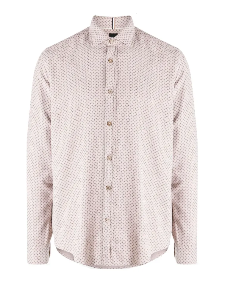 BOSS micro-dot cotton shirt