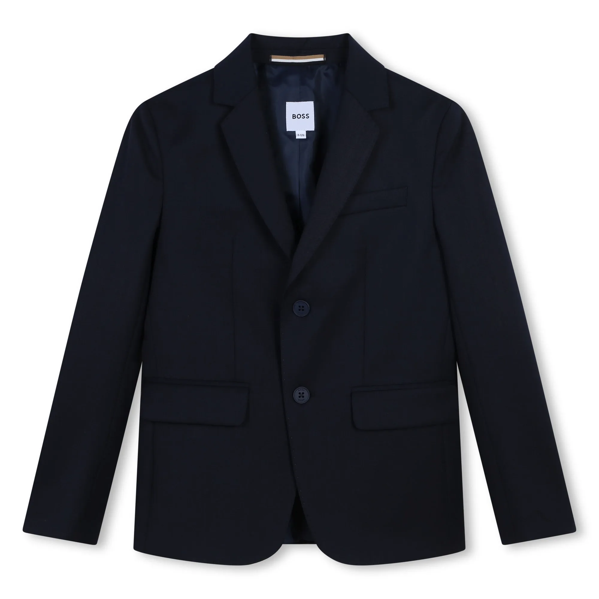 Boys Navy Wool Suit