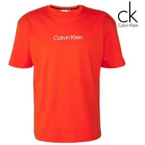 Calvin Klein Hero Logo Orange Tee Shirt Orange