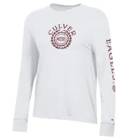 Champion Womens Core Seal LS Tee - White