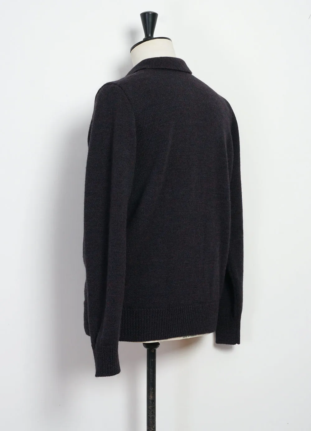 DIDRIK | Knitted Polo Sweater | Night