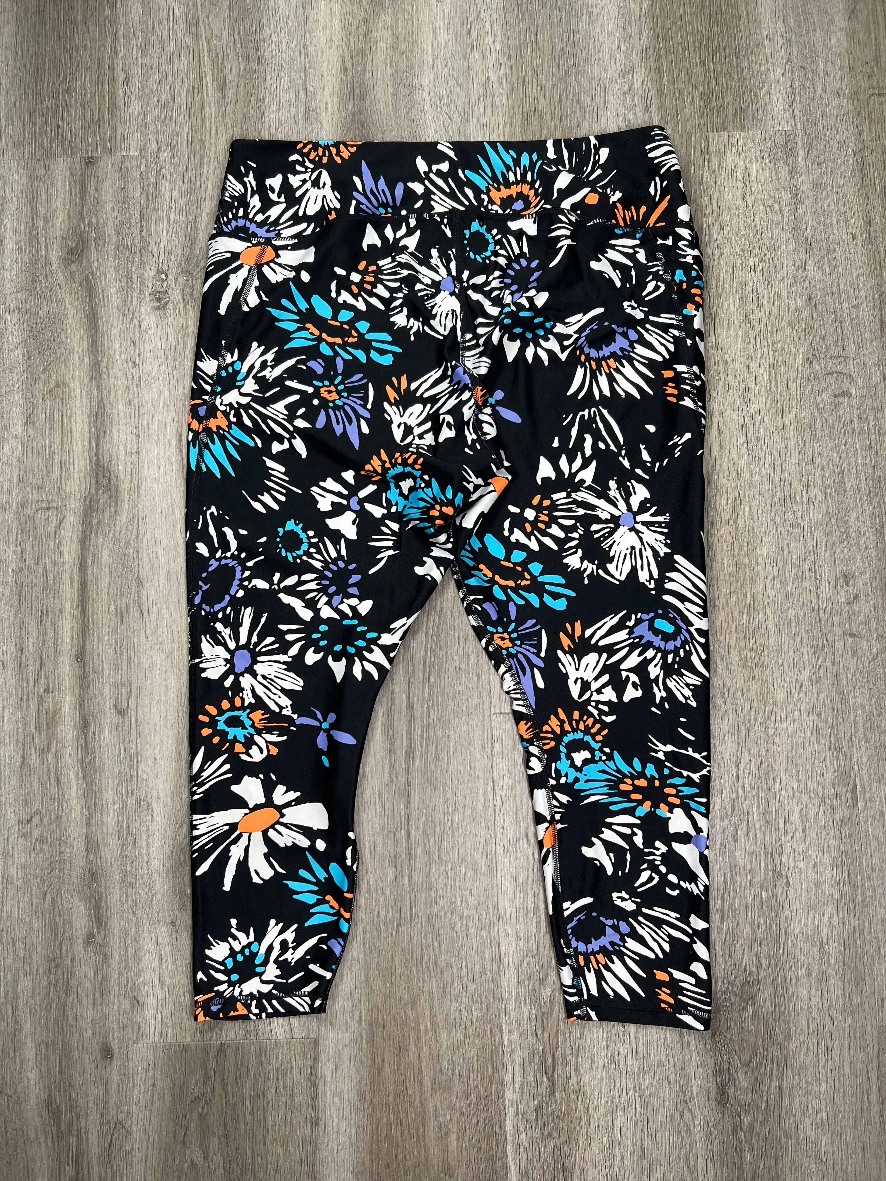 Floral Print Athletic Leggings Under Armour, Size 3x