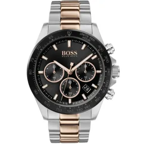 Hugo Boss Men’s Analog Stainless Steel Black Dial 45mm Watch 1513757