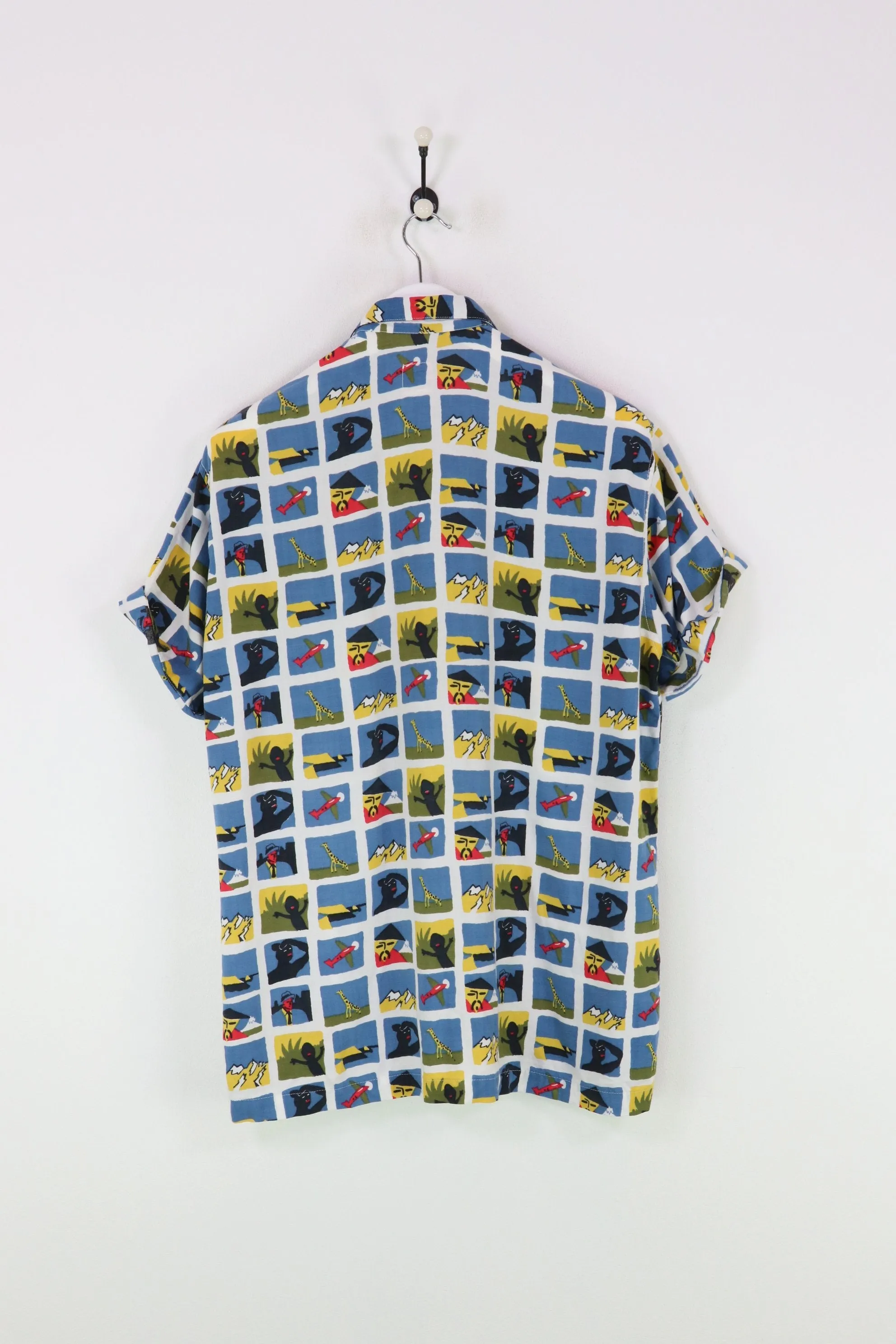 Levi's S/S Giraffe Shirt Blue/Yellow Medium