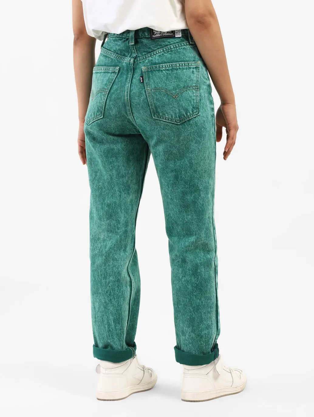 Levi's x Deepika Padukone Emerald High Straight Jeans