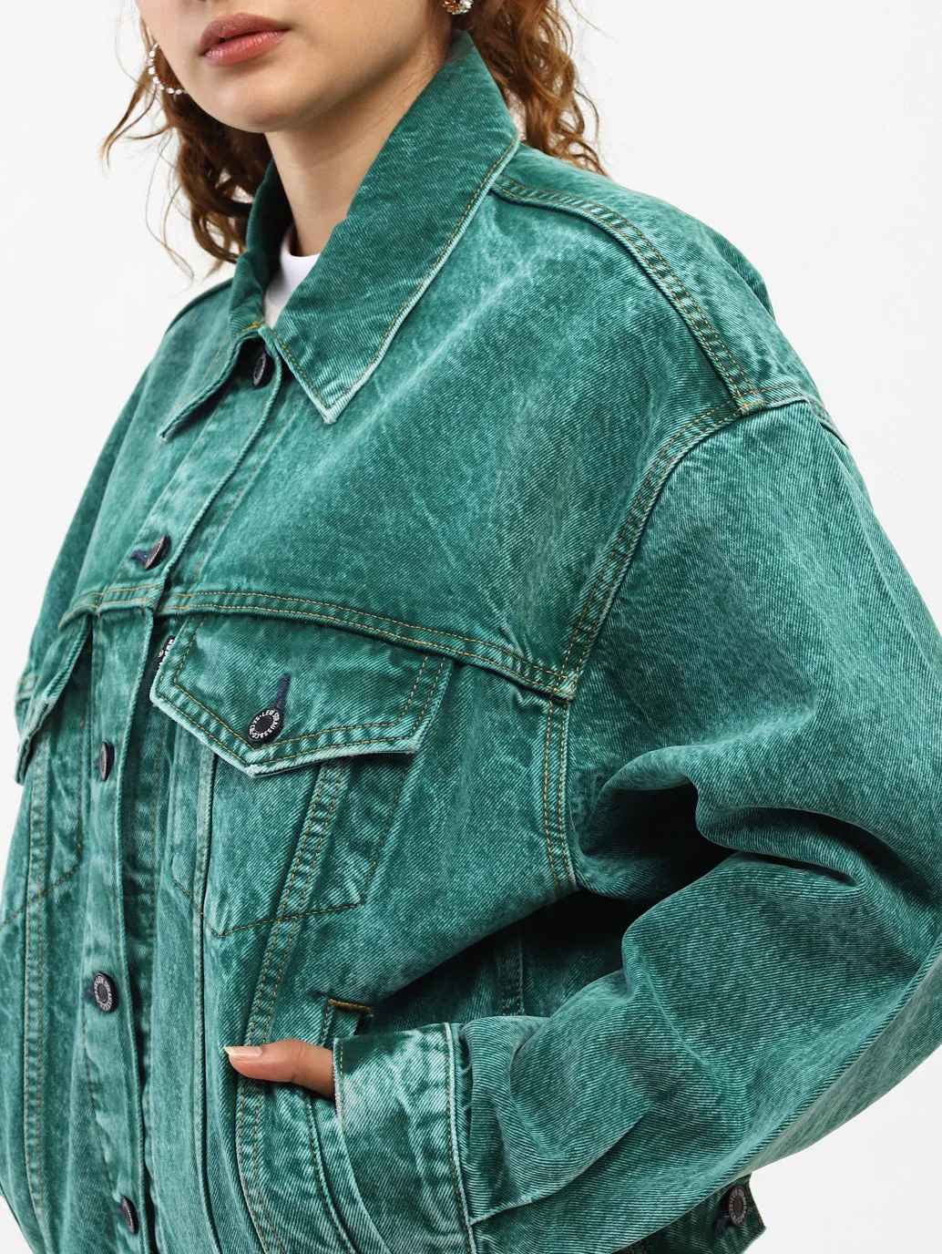 Levi's x Deepika Padukone Emerald Trucker Jacket