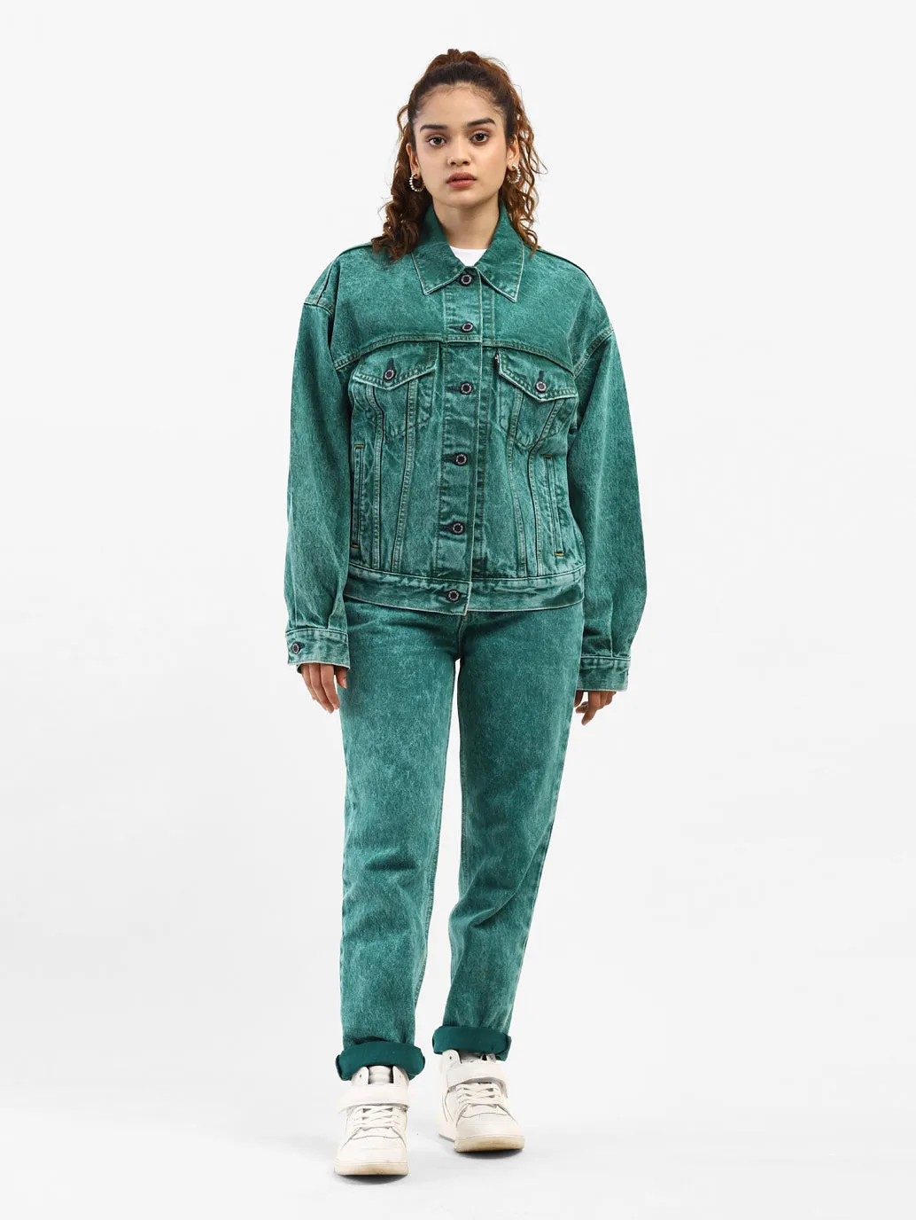 Levi's x Deepika Padukone Emerald Trucker Jacket