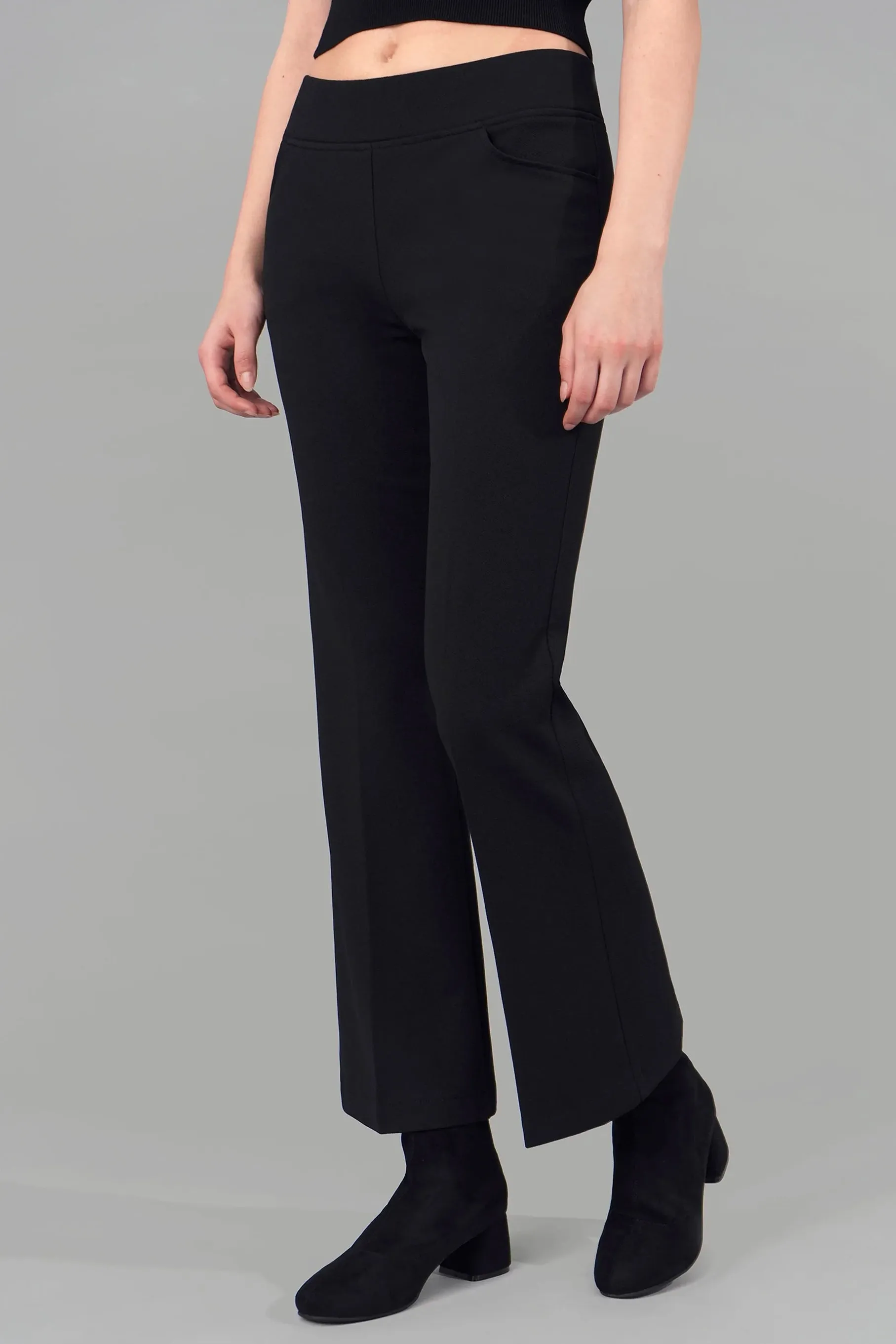 Luna Bootcut Pants, Black