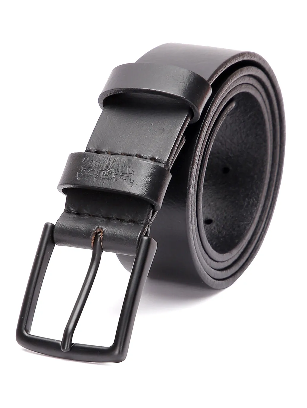 Men's Black Casual Leather Belt