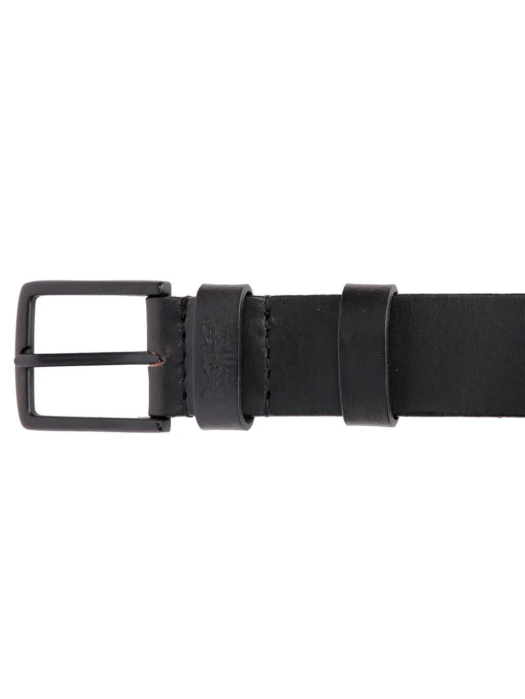 Men's Black Casual Leather Belt