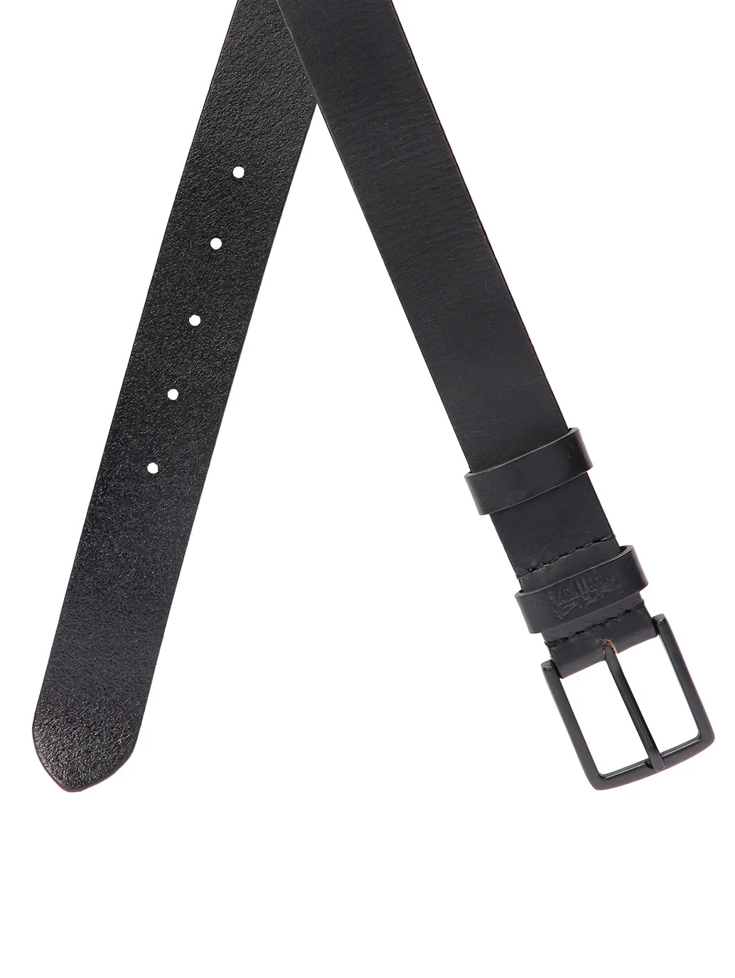 Men's Black Casual Leather Belt