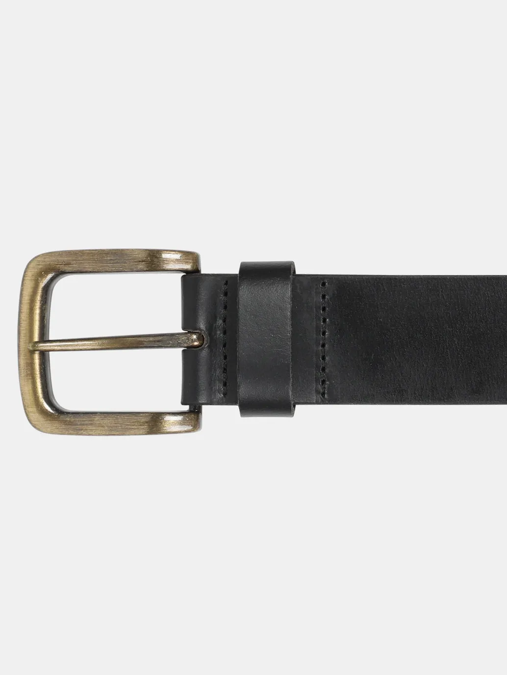 Men's Black Solid Belt