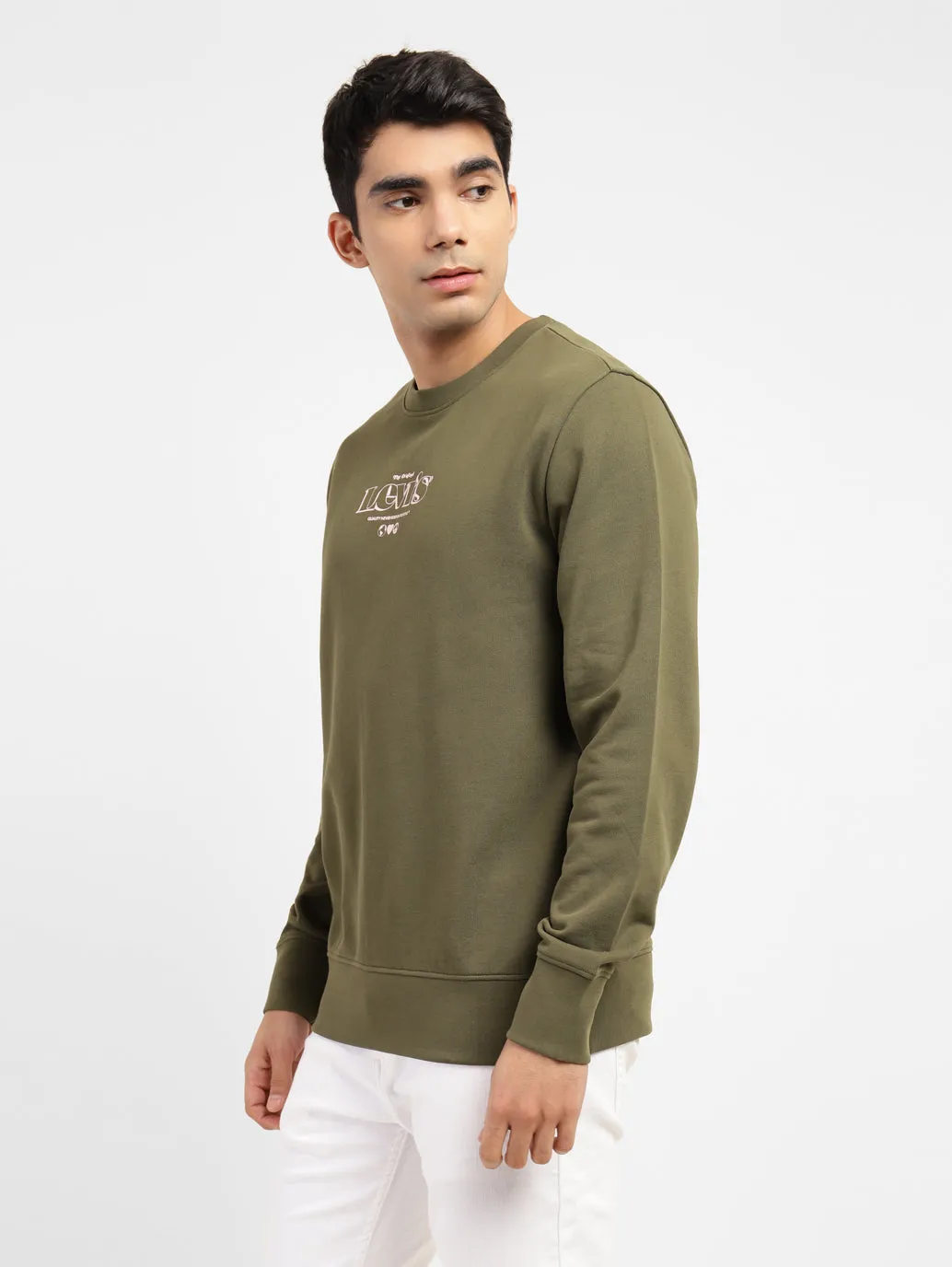 Men's Brand Logo Crew Neck Sweatshirt