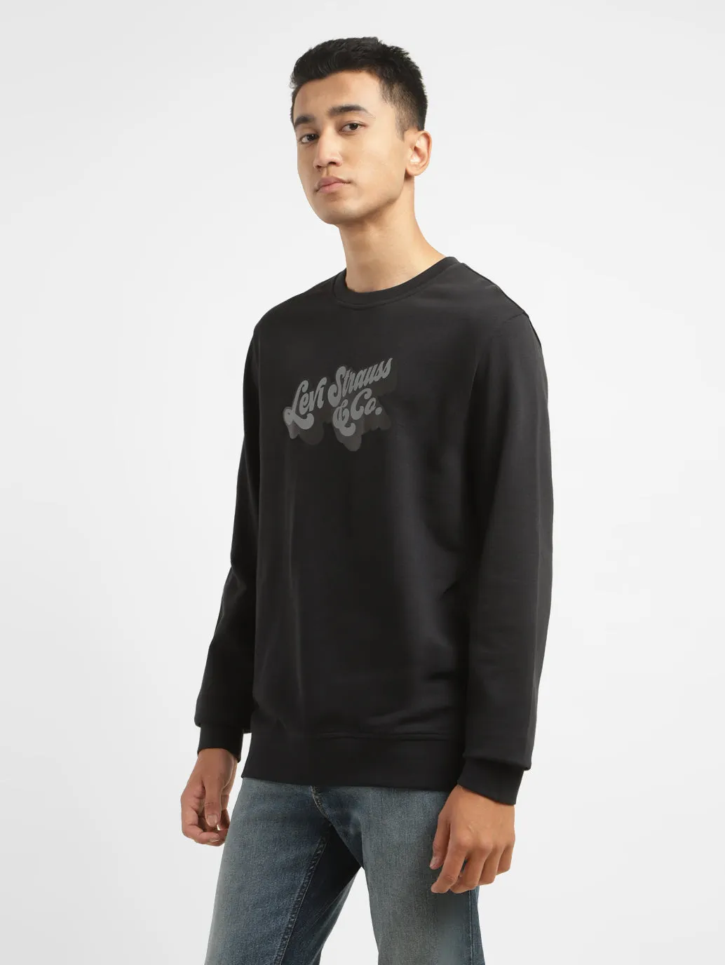 Men's Brand Logo Crew Neck Sweatshirt