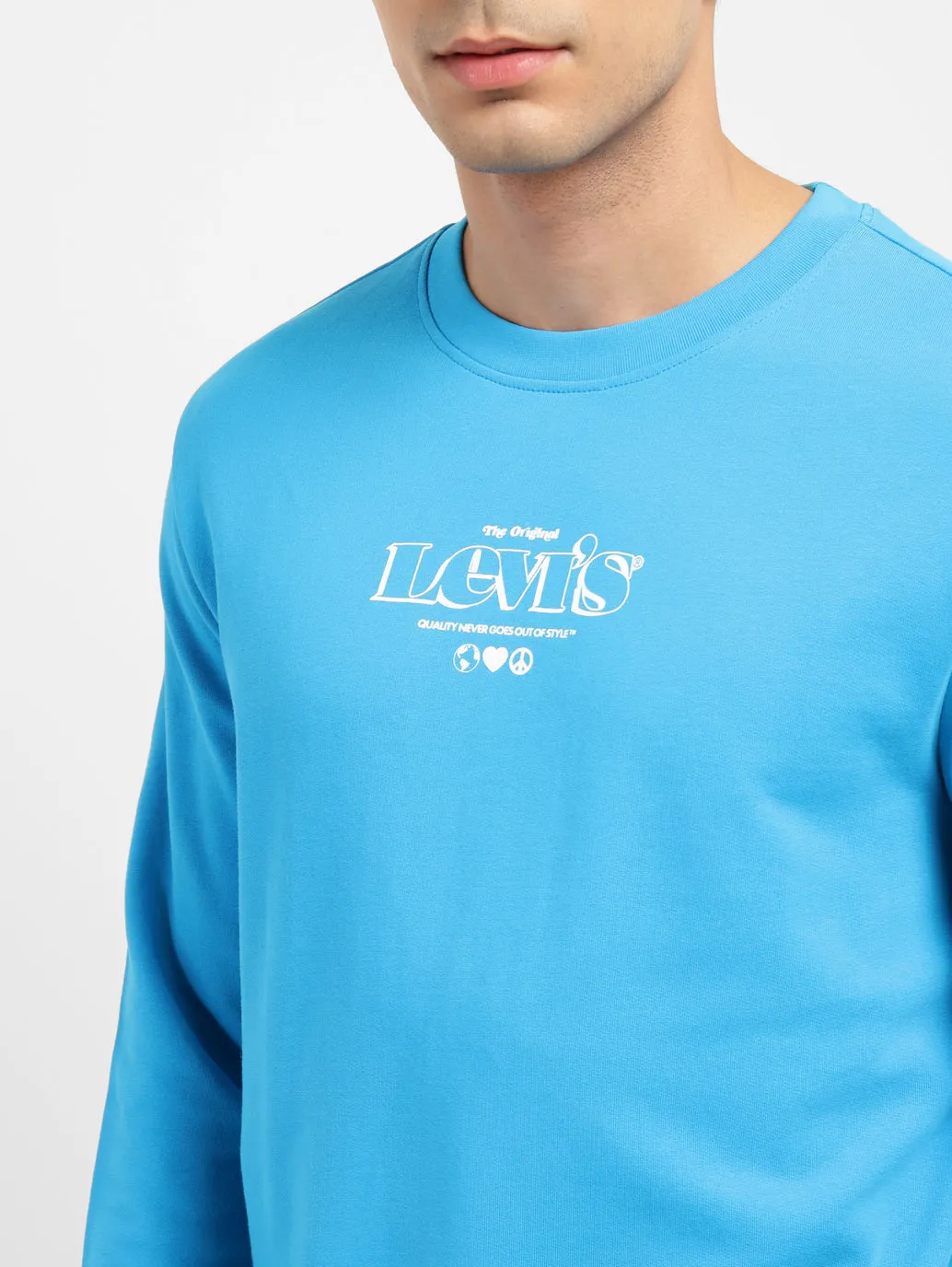 Men's Brand Logo Crew Neck Sweatshirt