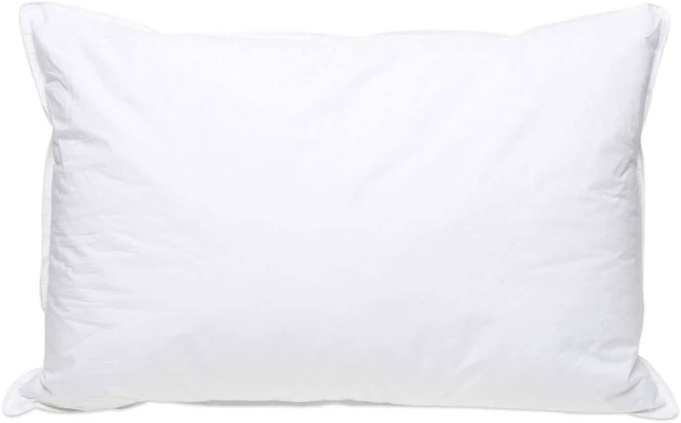 Pillowtex High End White Goose Down Pillow | 50% Feather/50% Down