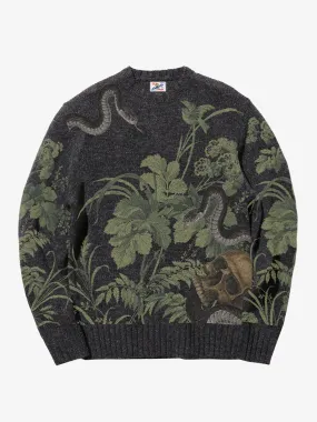 PRE-ORDER Snake & Skull Crew Neck Jacquard Knitted Sweater