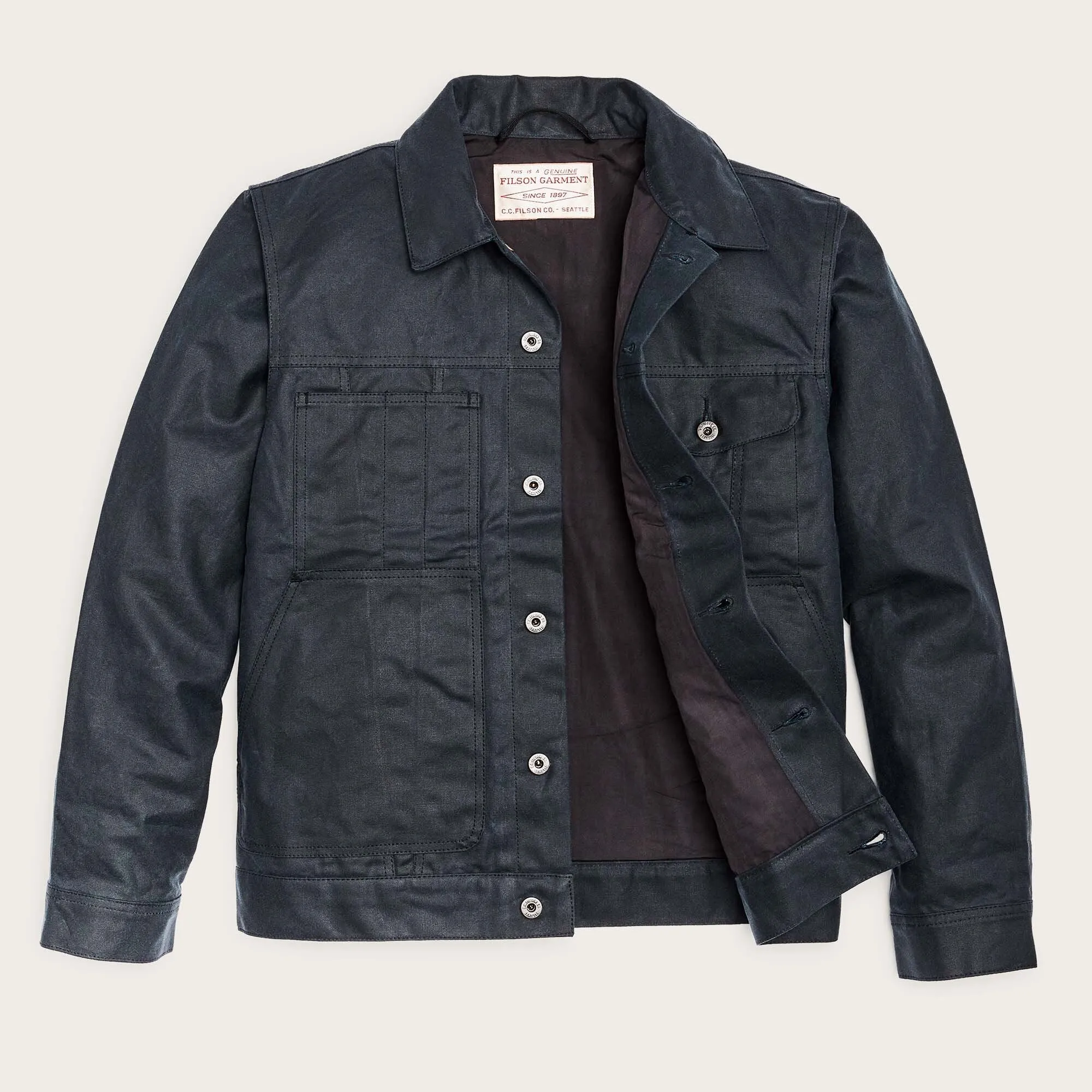 TIN CLOTH SHORT LINED CRUISER JACKET