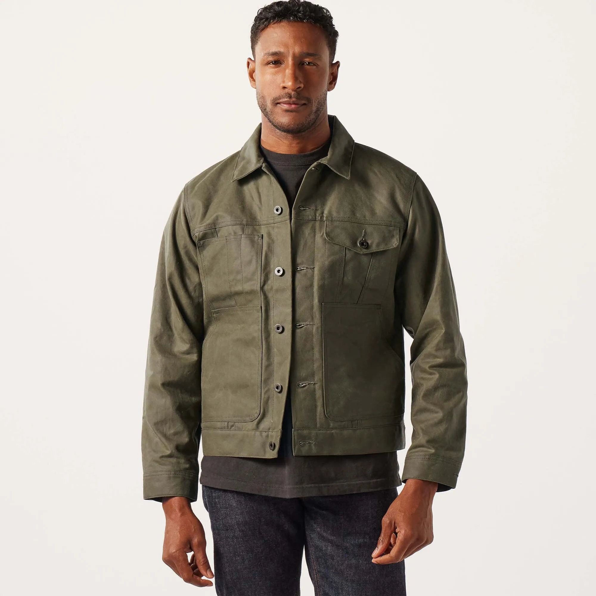 TIN CLOTH SHORT LINED CRUISER JACKET