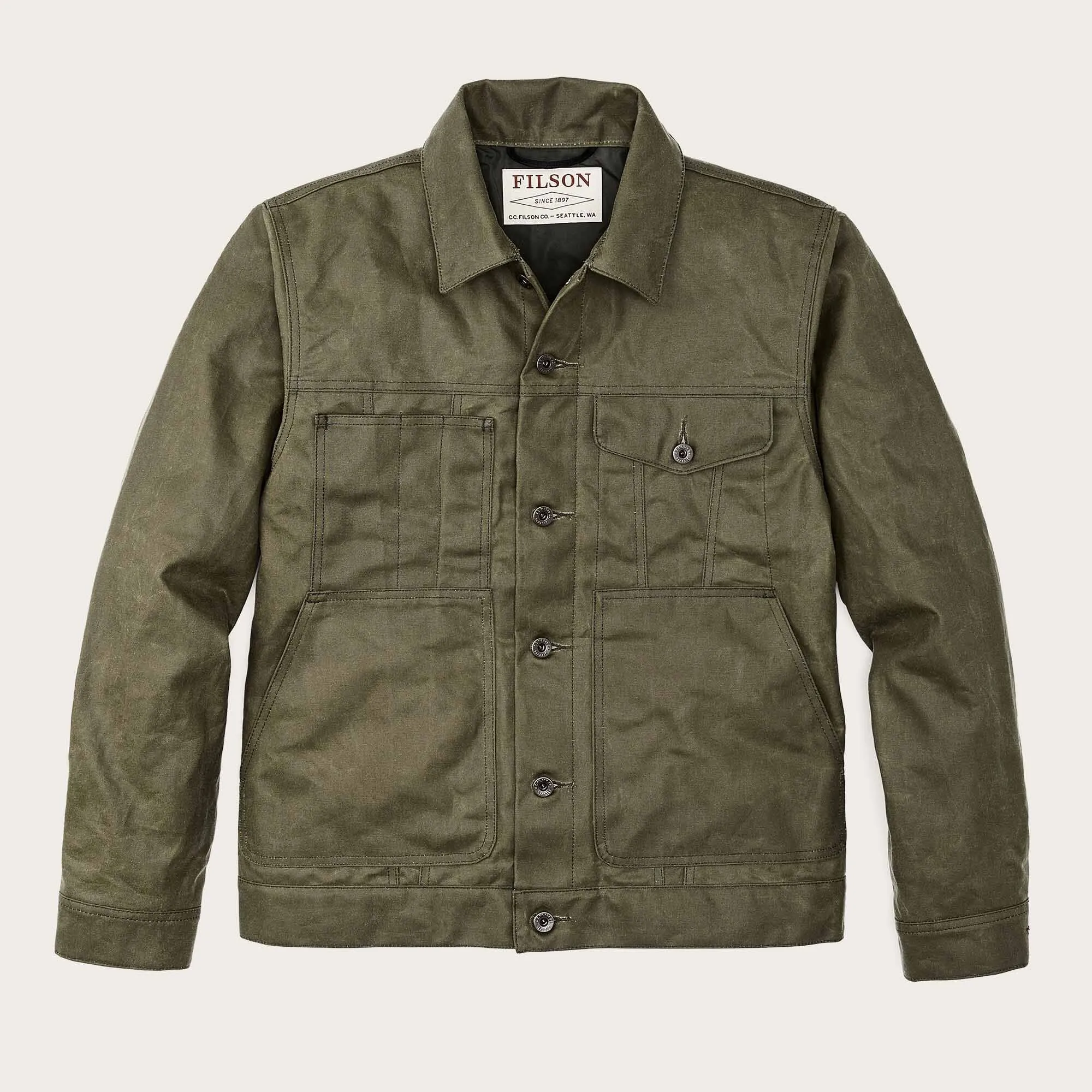 TIN CLOTH SHORT LINED CRUISER JACKET