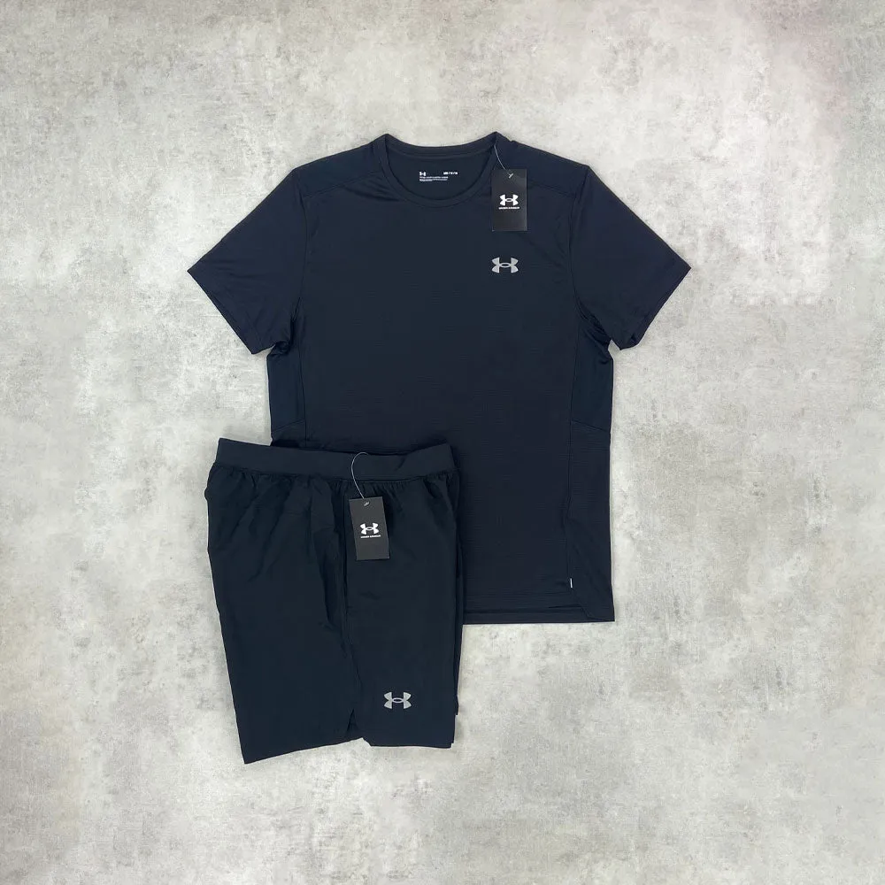 Under Armour Speed Stride T-shirt/ Shorts Set Black