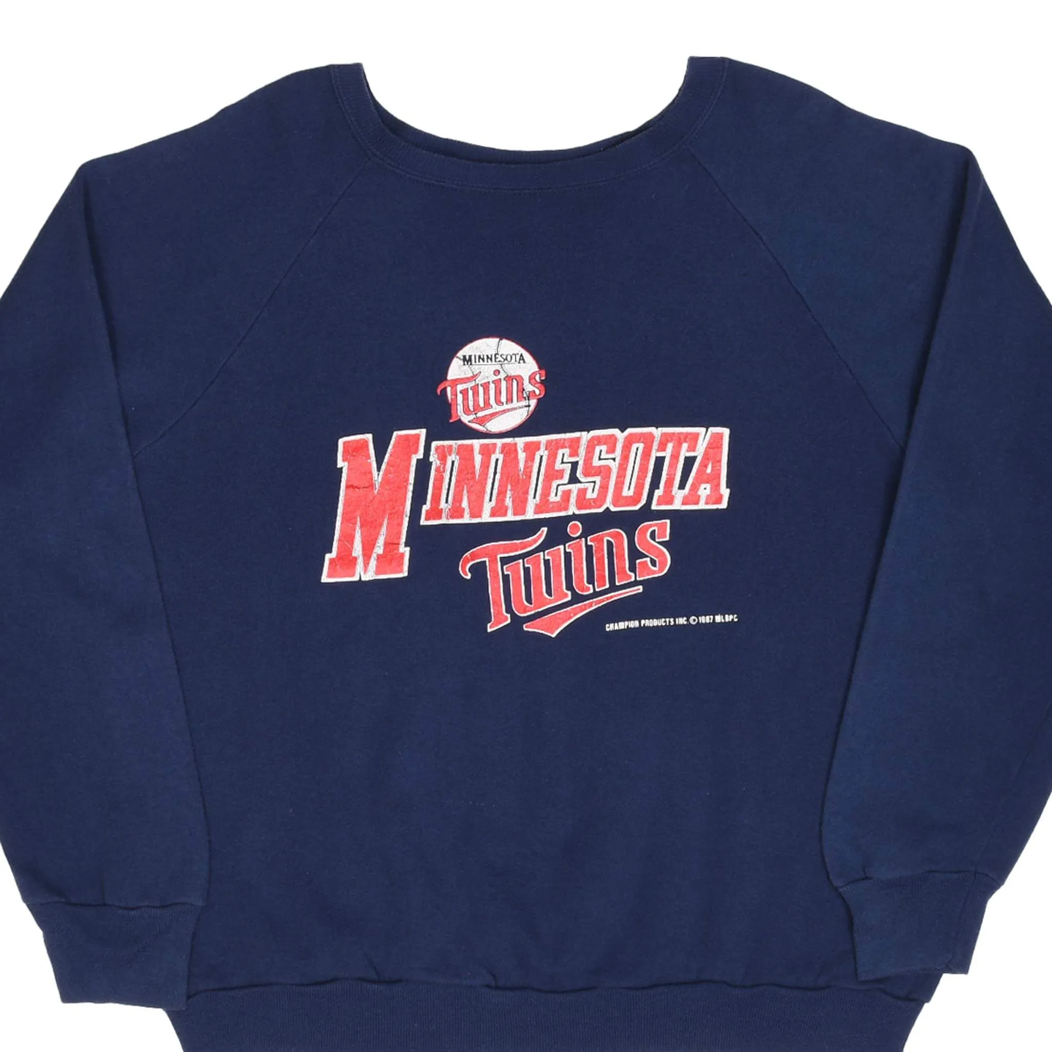 VINTAGE CHAMPION REVERSE WEAVE SWEATSHIRT MLB MINNESOTA TWINS 1987 XL MADE IN USA